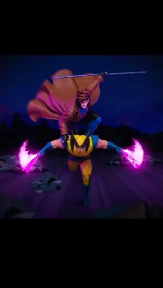 Figura Coleccionista Marvel Wolverine y Gambito