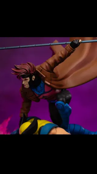 Figura Coleccionista Marvel Wolverine y Gambito