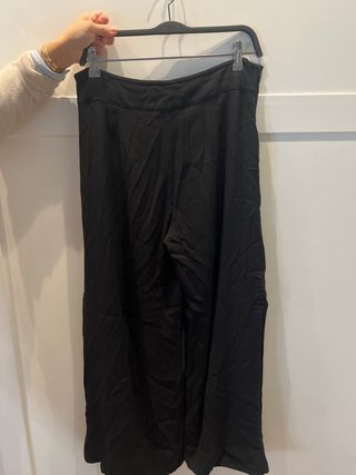 Pantalón Palazzo Negro Talla 38 Nuevo