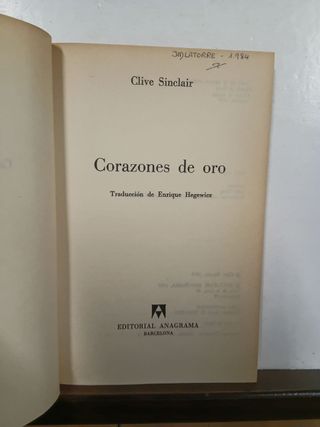 Corazones de oro - Clive Sinclair