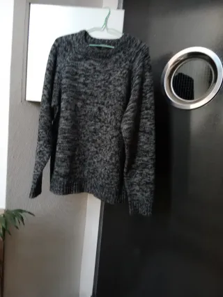 Jersey Inside gris y negro talla 42