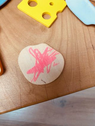 Tostadora de madera para jugar