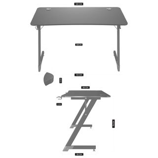 Scrivania Gaming 120x60 | LED e Supporti