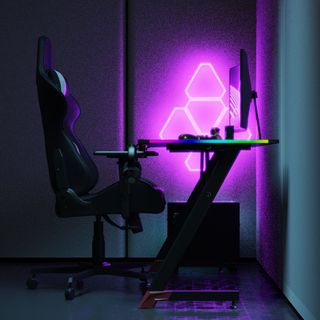 Scrivania Gaming 120x60 | LED e Supporti