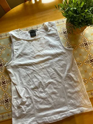 Top deportivo Nike tirantes blanco Y2K