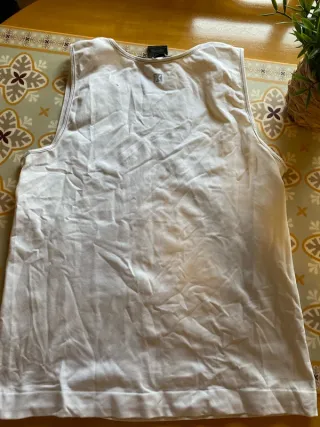 Top deportivo Nike tirantes blanco Y2K