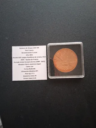 Moneda 1/4 Euro Francia