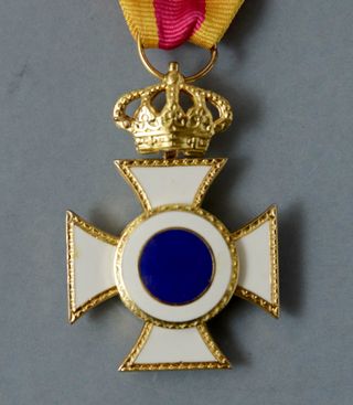 Medalla Constancia Servicio Corona Cruz