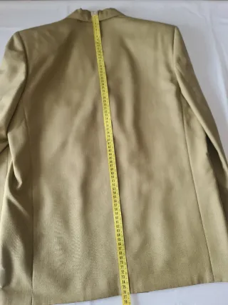 Americana cruzada verde