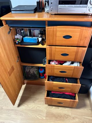 Cama individual con cajones