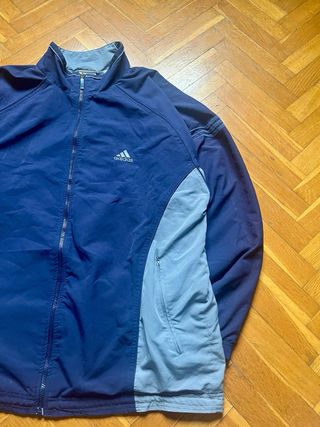 Adidas Vintage Track Jacket Azul Marino Full Zip