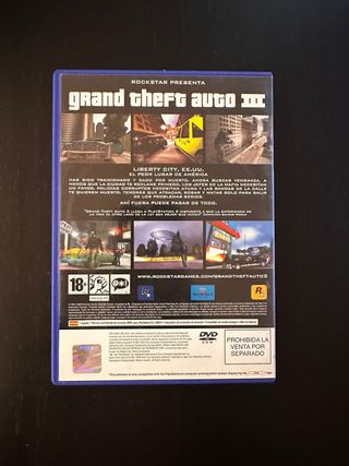Grand Theft Auto III - PS2 - PAL ES