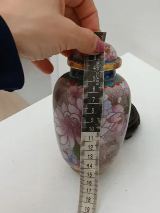 Coppia vasi cinesi cloisonné vintage