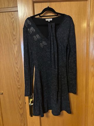 Vestido gris camaleónica