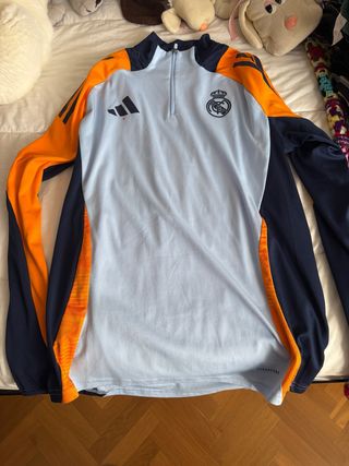 Sudadera Real Madrid Adidas Azul y Naranja