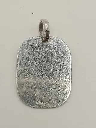 Collana unisex maglia figaro ciondolo sacro argent