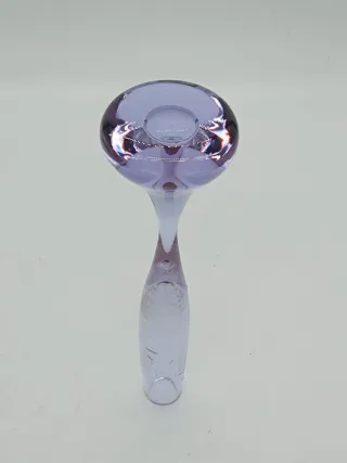 Vasetto mono fiore vetro viola alto 18 cm