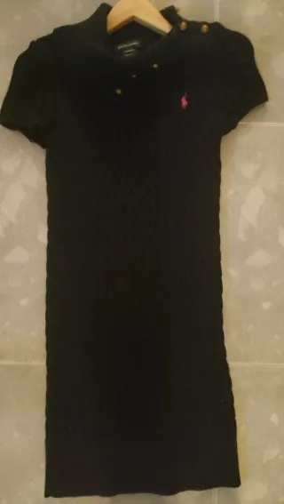 Vestido Invierno Niña Ralph Lauren Negro 12-14 año