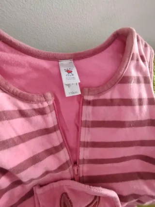 Saco de dormir bebé rayas rosas