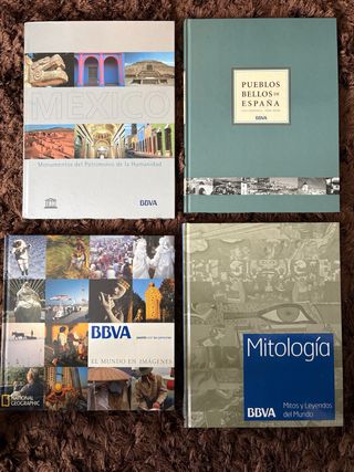 4 libros de la colección cultural BBVA