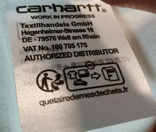 Camiseta Carhartt Blanca Manga Corta