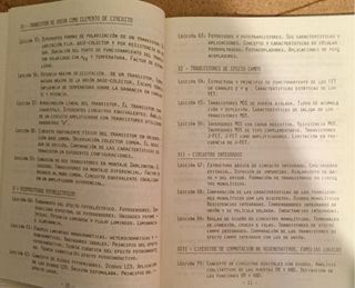 1981-82, Retroinformática, PROGRAMA DE ESTUDIOS