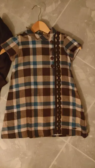 Vestido niña talla 6 cuadros