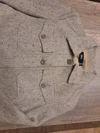 Chaqueta Mango Beige Talla S