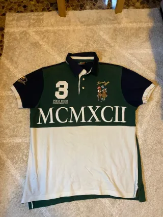 Polo Bendorff XL Verde Blanco