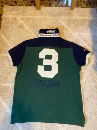 Polo Bendorff XL Verde Blanco