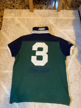 Polo Bendorff XL Verde Blanco