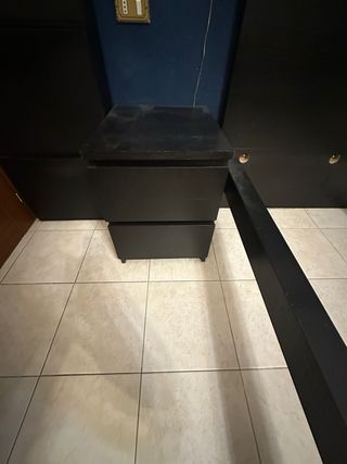 Struttura letto + comodini IKEA MALM