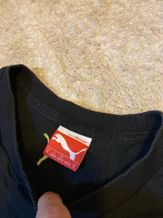 Camiseta Puma Negra y Amarilla Talla M