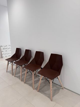 4 Sillas Vondom Faz Wood Burdeos. Precio unitario