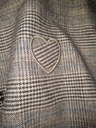 Conjunto niña Zara: Chaqueta, Camisa y Falda