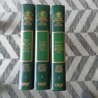 Lote de 3 novelas de Agatha Christie