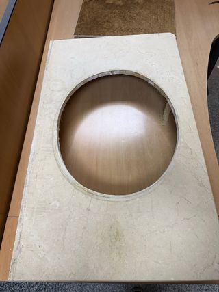 Encimera mármol natural 100x60x12 cm con hueco