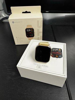 Reloj Inteligente Amazfit GTS Beige/Dorado