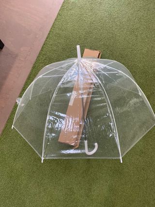 Paraguas Transparente Amazon Basics