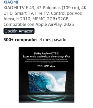 Xiaomi TV F43 4K UHD Smart TV