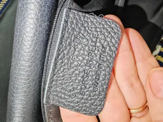 Borsa vera pelle Made in Italy zebrata