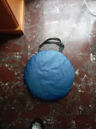 Tienda Parasol Azul Plegable