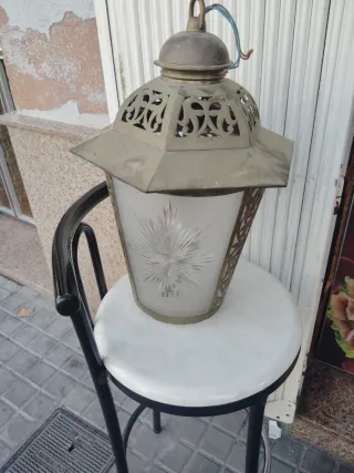 Lámpara de latón antigua