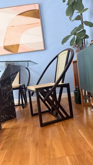 Sillas “Contraste”de diseño años 80 Pascal Mourgue