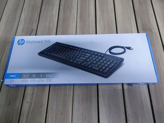 HP 100 Teclado USB Negro
