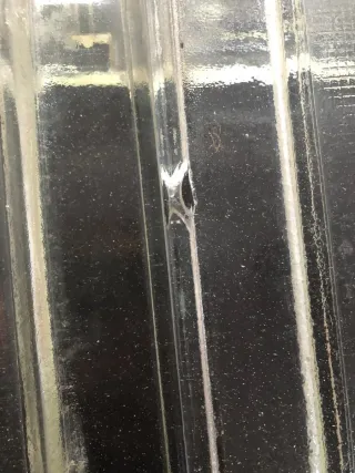 6 tejas de cristal planas