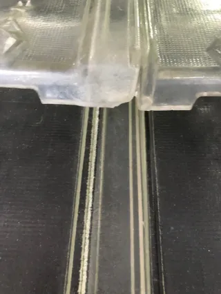 6 tejas de cristal planas