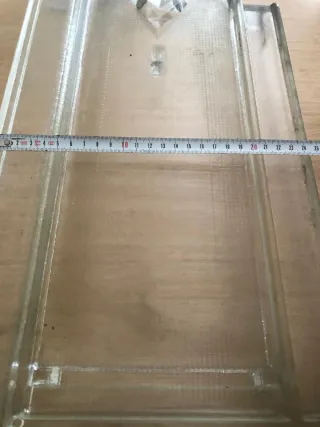 6 tejas de cristal planas