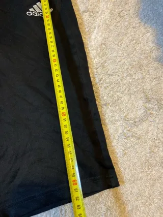 Adidas Capri Pantalón Pirata Negro Blanco Y2K