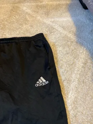Adidas Capri Pantalón Pirata Negro Blanco Y2K